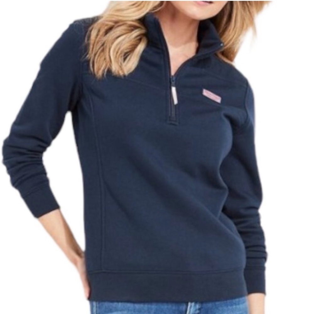 Vineyard Vines 1/2 Zip Shep Sweater Blue Size Women’s Medium